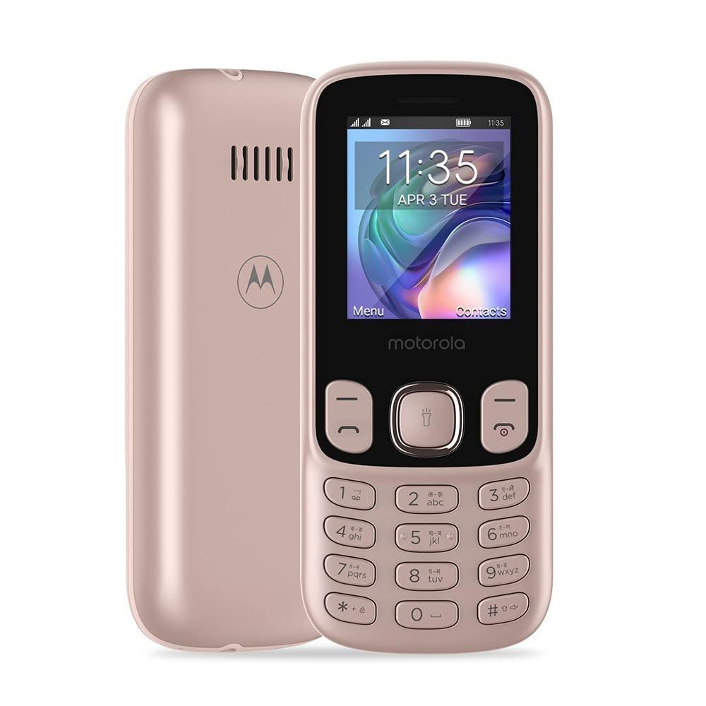 (Refurbished) Motorola A10e Dual Sim keypad Mobile with 800 mAh Battery, Expandable Storage Upto 32GB, W - Triveni World