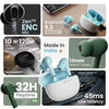 Boult Audio W20 Truly Wireless in Ear Earbuds with 35H Playtime, Zen™ ENC Mic, 45ms Low Latency, 13mm Bass Drivers, Type-C Fast Charging, Made in India, Touch Control, IPX5 ear buds TWS (Glacier Blue)