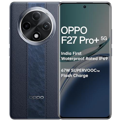 OPPO F27 Pro+ 5G (Midnight Navy, 8GB RAM, 128GB Storage) | 6.7" FHD+ AMOLED Toughest 3D Curved Display|64MP AI Featured Camera|IP69 | 67W SUPERVOOC| with No Cost EMI/Additional Exchange Offers