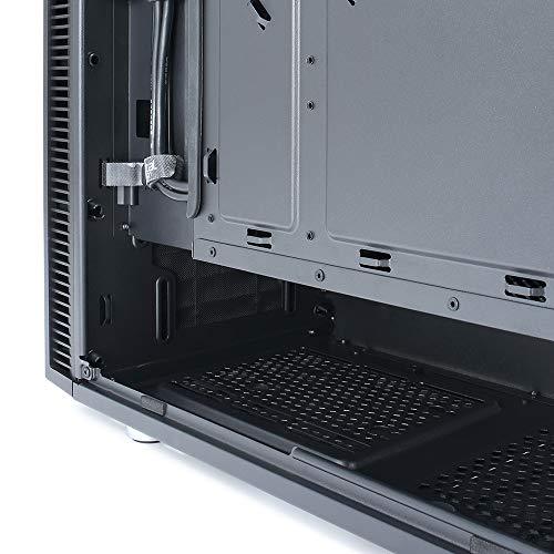 Fractal Design Define C ATX Mid-Tower Gaming Cabinet Case with Two Pre-Installed Dynamic X2 GP-12 Fans and Easy Clean Filters (FD-CA-DEF-C-BK), Black