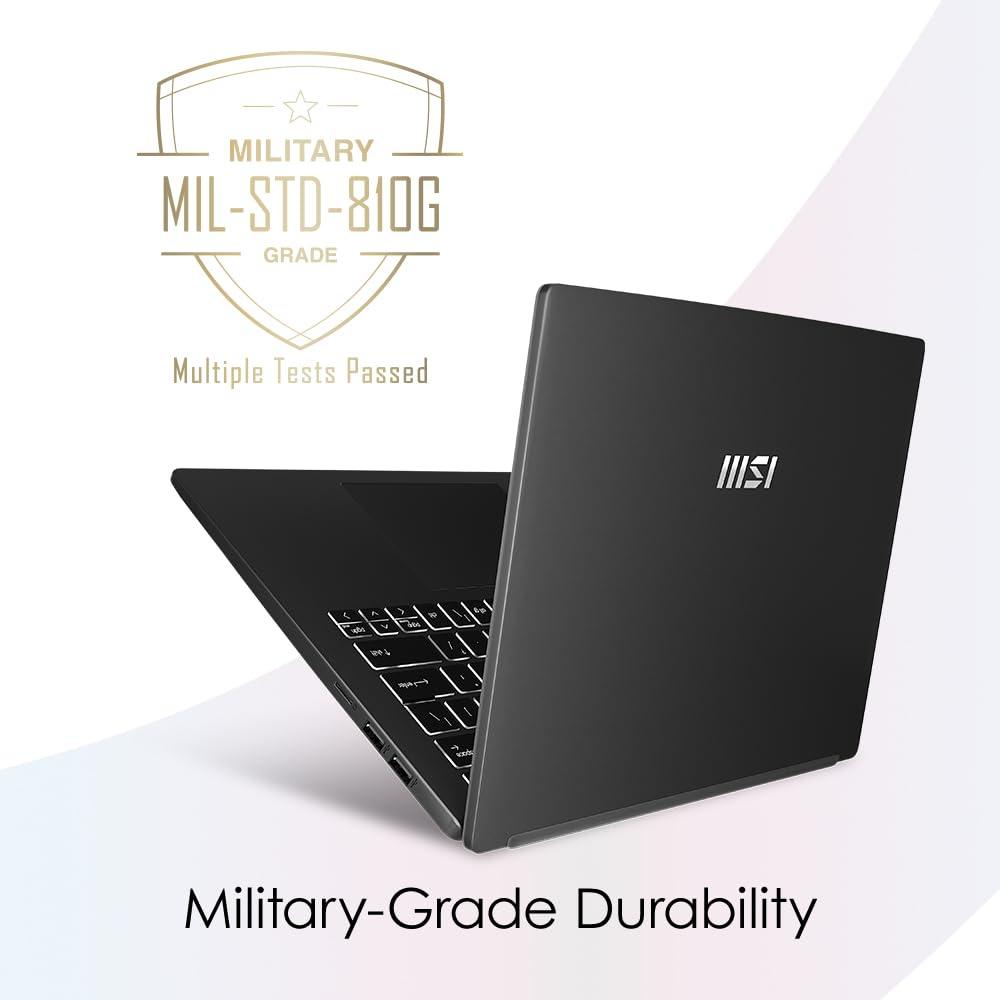 MSI Modern 15, Intel 12th Gen. i3-1215U, 40CM FHD 60Hz Laptop (8GB/512GB NVMe SSD/Windows 11 Home/Intel UHD Graphics/Classic Black/1.7Kg), B12M-613IN