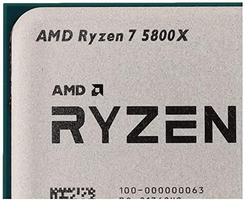 AMD 5000 Series Ryzen 7 5800X Desktop Processor 8 cores 16 Threads 36 MB Cache 3.8 GHz Upto 4.7 GHz AM4 Socket 500 Series Chipset (100-100000063WOF)