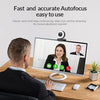 Angetube Full HD 1080P Webcam with Ring Light and Mic. Plug and Play Setup for Video Call Webcam for Desktop/Laptop Advanced autofocus AF Web Camera for Zoom/Skype/Teams/Online Classes/Conferencing