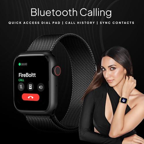 Fire-Boltt Lumos Stainless Steel Luxury Smart Watch with 1.91” Large Display, Bluetooth Calling, Voice Assistant, 100+ Sports Modes - Triveni World