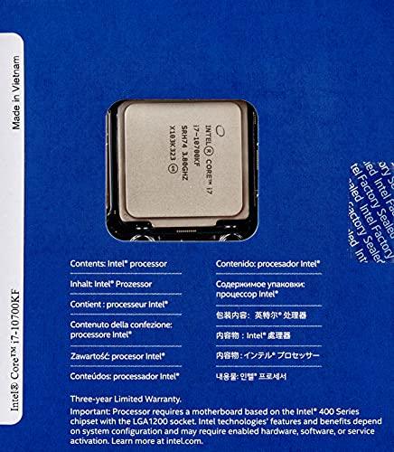 Intel 10th Gen Comet Lake Core i7-10700KF Processor 16M Cache, up to 5.00 GHz