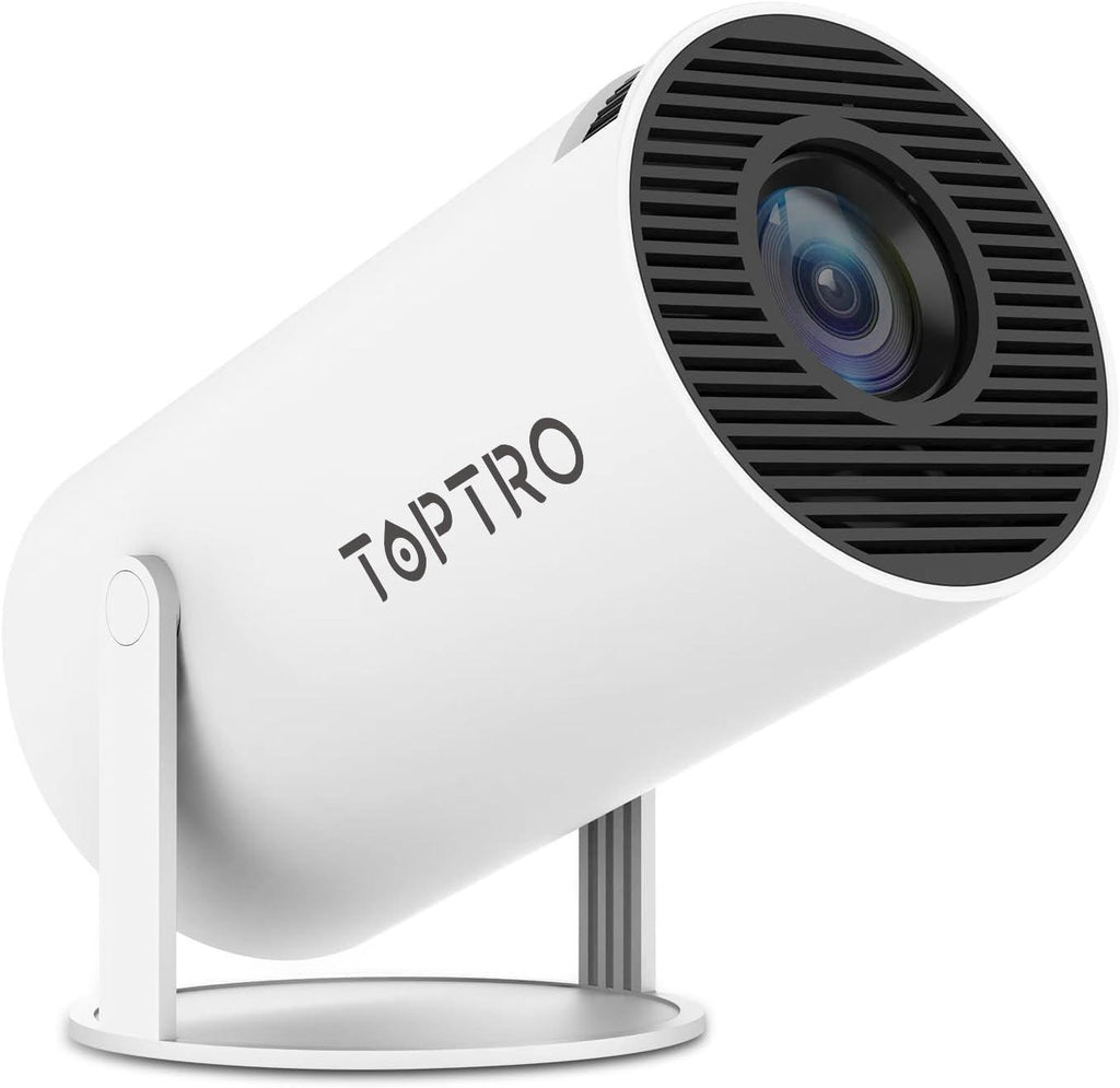 TOPTRO Free Style Pro Projector for Home 4K & 1080p Support, 270° Rotatable Projector 6900L Android 11 WiFi Bluetooth YouTube PrimeVideo Hotstar Netflix Apps, 720p Native, 150" Max Display