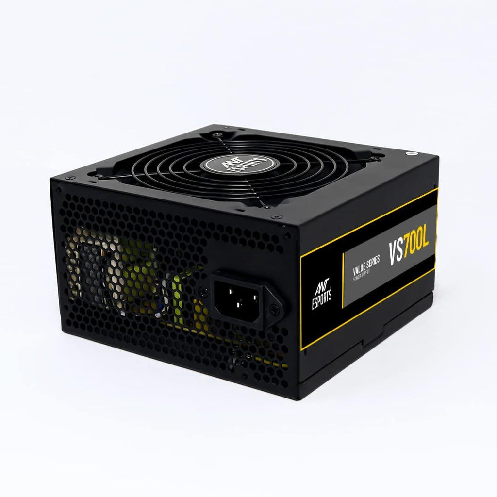 Ant Esports VS700L Non Modular High Efficiency Gaming Power Supply/PSU with 1 x PCIe and 120mm Silent Fan