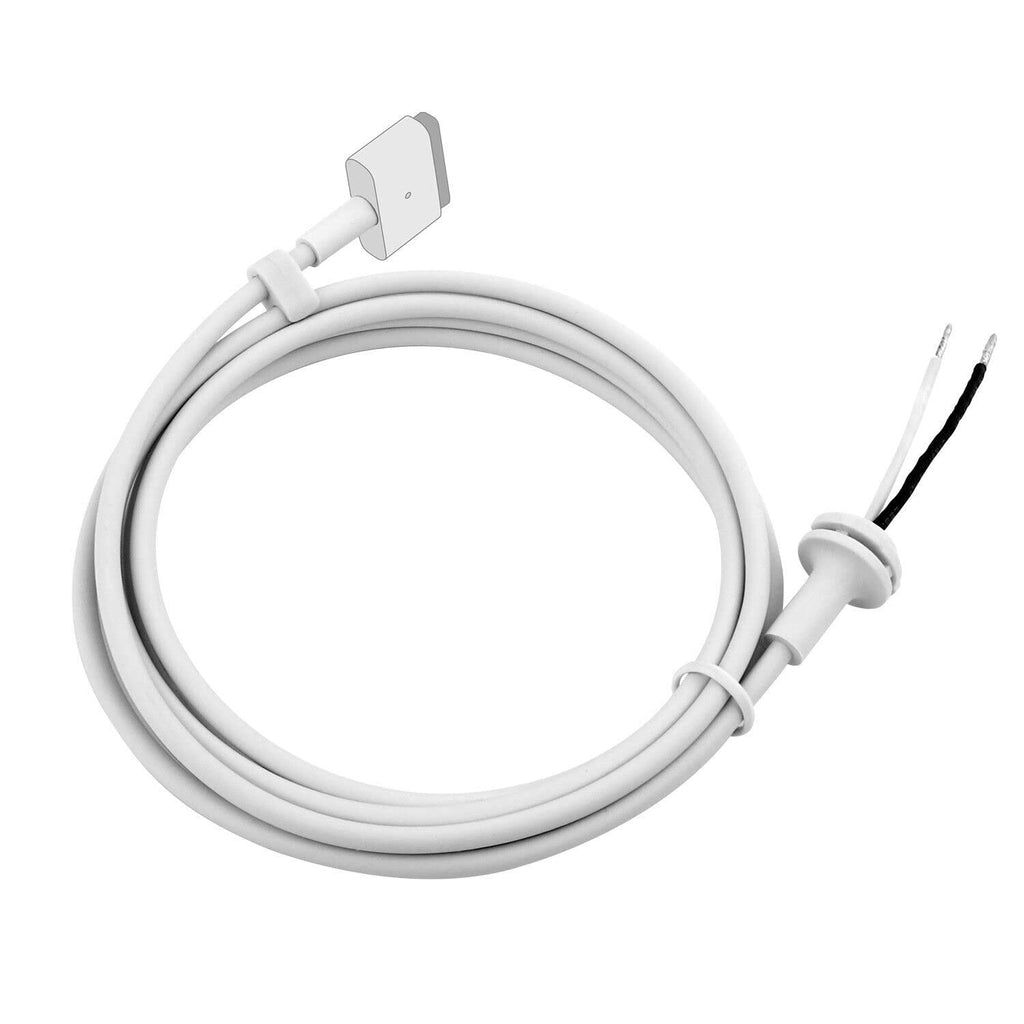 FUGEN T-Shape DC Cable Cord for MacBook Pro, Air, Retina Laptops MG2 45W, 60W, 65W, 85W Adapter Charger - White