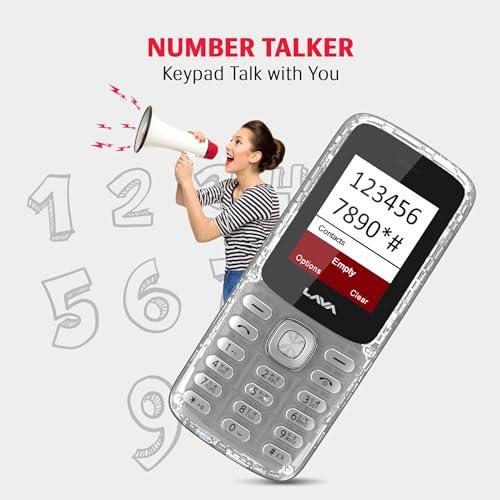 Lava All-New A1 Josh Clear Keypad Mobile Phone with BOL Feature | Upto 11 Days of Battery Backup |Message Speak | Auto Call Recording | 22 Launguages Read Support | Call Blink Notification | Clear