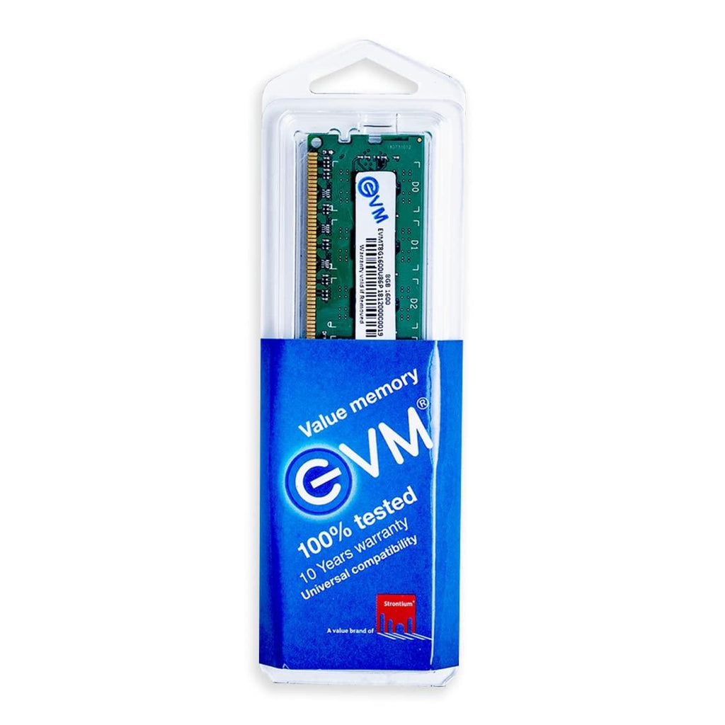 EVM 8GB DDR3 Desktop RAM 1600MHz Long-DIMM Memory - High-Speed Performance, Low Voltage Requirement - 10 Year Warranty (EVMT8G1600U86P)