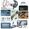 Boult Audio Curve Max Bluetooth Earphones with 100H Playtime, Clear Calling ENC Mic, Dual Device Connectivity, Lowest Latency Gaming, 13mm Bass Driver, Made in India Neckband Wireless Earphone (Blue) - Triveni World