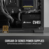 Corsair CV450, CV Series, 80 Plus Bronze Certified, 450 Watt Non-Modular Power Supply - Black