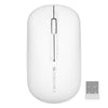 ZEBRONICS PULSE Wireless Mouse, Multi Connectivity, Dual Bluetooth, for Mac, Laptop, Computer, Tablet, 2.4GHz, 1200 DPI, Comfortable & Lightweight (White)