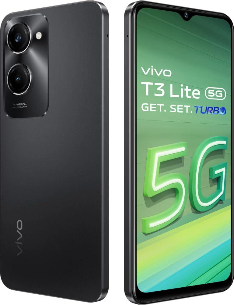 Vivo T3 Lite 5G Smartphone (Majestic Black, 6GB Ram 128GB Storage)