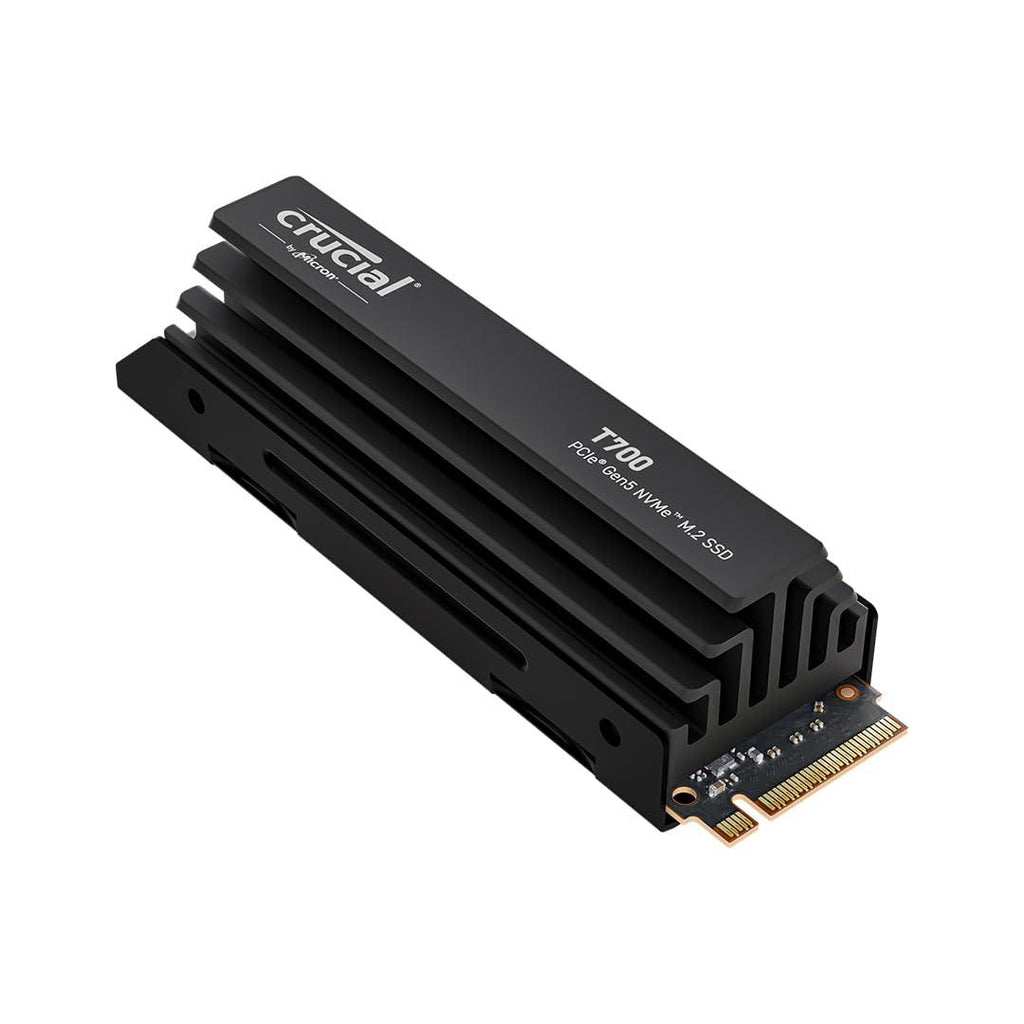 Crucial T700 1TB Gen5 NVMe M.2 SSD with heatsink - Up to 11,700 MB/s - DirectStorage Enabled - CT1000T700SSD5 - Gaming, Photography, Video Editing & Design - Internal Solid State Drive