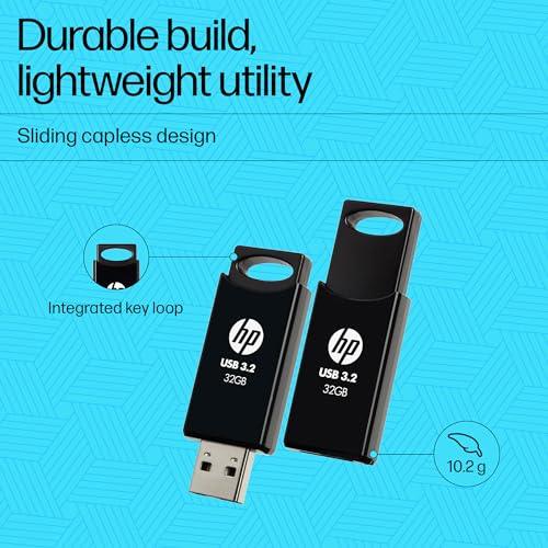 HP 712w 32GB USB 3.2 Flash Drive- Black