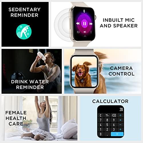 Fire-Boltt Visionary 1.78" AMOLED Bluetooth Calling Smartwatch with 368 * 448 Pixel Resolution, Rotating Crown & 60Hz Refresh Rate 100+ Sports Mode, TWS Connection, Voice Assistance (Champagne Gold)