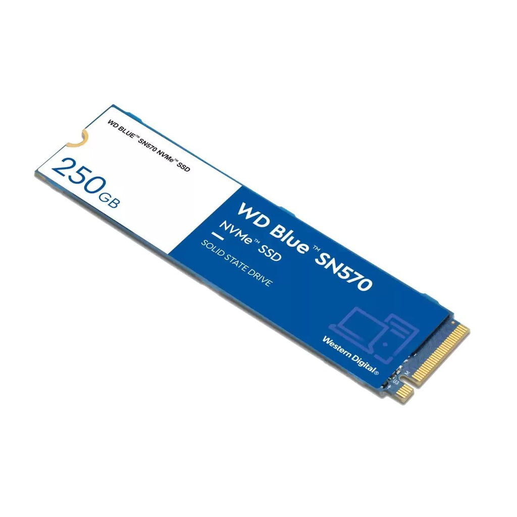 Western Digital WD Blue SN570 NVMe 250GB, Upto 3300MB/s, with Free 1 Month Adobe Creative Cloud Subscription, 5 Y Warranty, PCIe Gen 3 NVMe M.2 (2280), Internal Solid State Drive (SSD) (WDS250G3B0C)