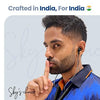 Boult Audio YCharge Wireless in Ear Bluetooth Earphones with 12H Playtime, Type-C Fast Charging (20Min=100% Playtime), Pro+ Calling Mic, Made in India, 12mm Bass Drivers, IPX5 Neckband (Black) - Triveni World