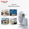 Anchor by Panasonic Wireless Doorbell | 45 Melodies Calling Bell for Home, Office with 120 Meter Operating Range | Door Bell for home (22730)