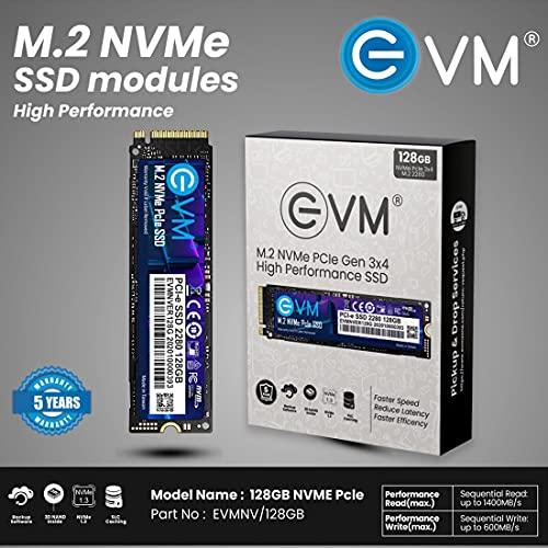 EVM Internal SSD Interface PCle Gen 3x4 Fast Performance, Ultra Low Power Consumption NVME PCIe SSD (EVMNV/128GB, Black, 128GB)