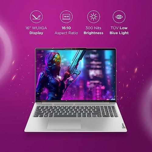 Lenovo IdeaPad Slim 5 12th Gen Intel Core i5 12450H 16" (40.6cm) WUXGA+ IPS Laptop (16GB/512GB SSD/Win 11/Office 2021/Backlit KB/FHD Camera/Alexa/3 Month Game Pass/Cloud Grey/1.89Kg), 83BG000PIN