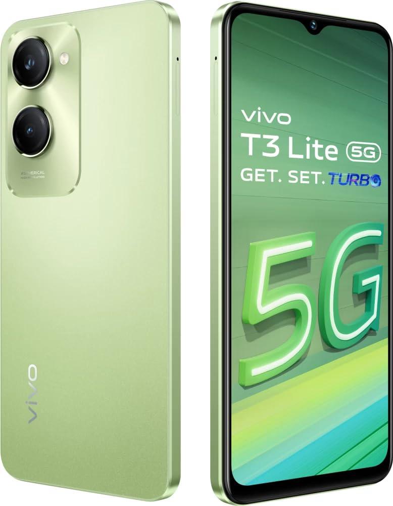 Vivo T3 Lite 5G Smartphone (Vibrant Green, 4GB Ram 128GB Storage)