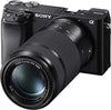 Sony Alpha ILCE-6100Y 24.2 MP Mirrorless Digital SLR Camera with 16-50 mm & 55-210 mm Zoom Lenses, APS-C Sensor, Fast Auto Focus,Real-time Eye AF,Real-time Tracking, Vlogging & Content Creation -Black