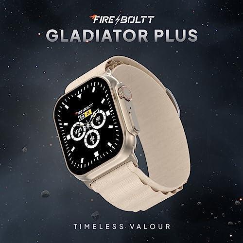 Fire-Boltt Newly Launched Gladiator + 1.96” AMOLED Display Luxury Smartwatch, Rotating Crown, 115+ Sports Modes & Bluetooth Calling, AI Voice Assistant, Gaming - Triveni World