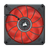 CORSAIR ML120 LED Elite, 120mm Magnetic Levitation Red LED Fan with AirGuide, Single Pack