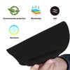 Sounce Mouse Pad, Ergonomic Mouse Pad with Comfortable Gel Wrist Rest Support and Lycra Cloth, Non-Slip PU Base for Easy Typing Pain Relief, Durable and Washable, Classic (Black)