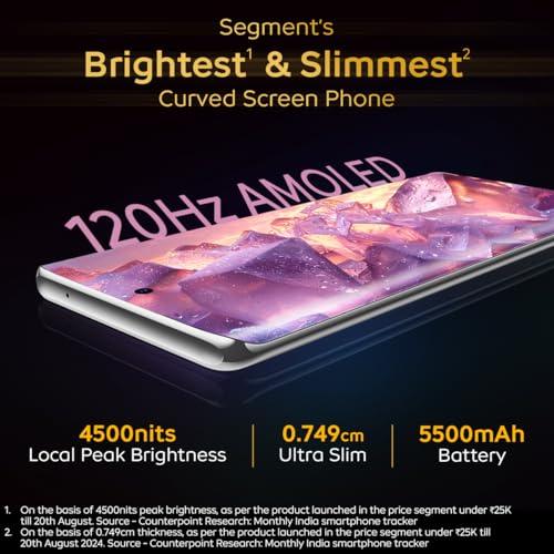 iQOO Z9s Pro 5G (Luxe Marble, 8GB RAM, 256GB Storage) | Snapdragon 7 Gen 3 Processor | 120 Hz Curved AMOLED Display with 4500 nits Local Peak Brightness | 5500 mAh Battery | AI Erase