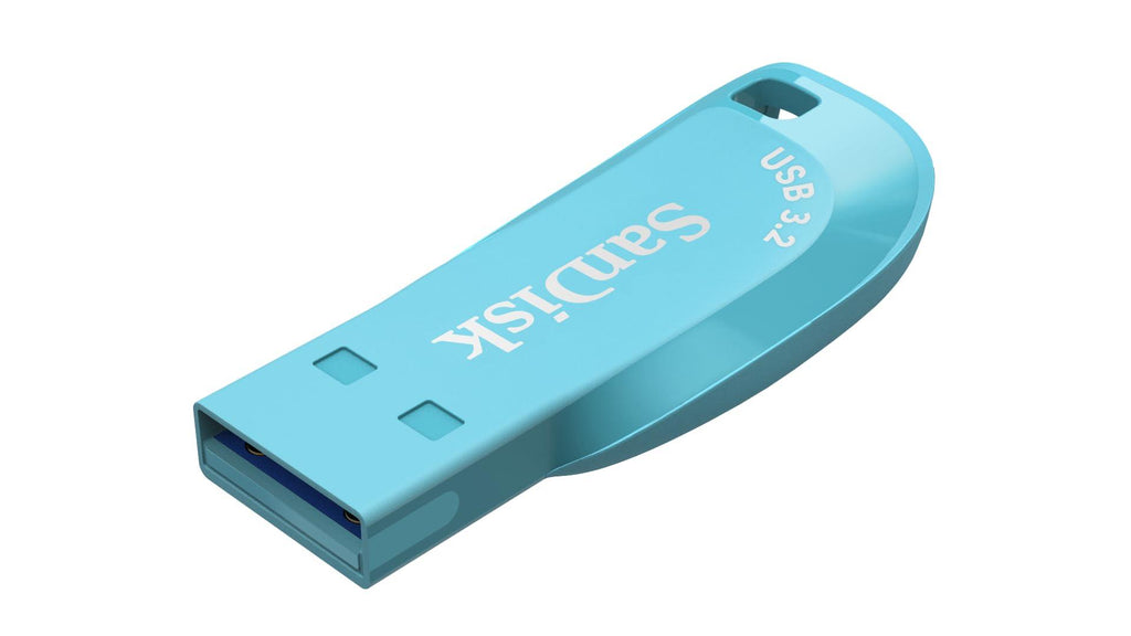 SanDisk Ultra Shift USB Flash Drive 128GB, USB 3.2 Gen 1, Bachelor Button Colour