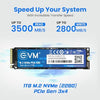 EVM M.2 NVMe (2280) 1TB Internal SSD - 2500MB/s Read - PCIe Interface Gen 3x4-4X Faster Than SATA SSD- 5 Year Warranty (EVMNV/1TB)