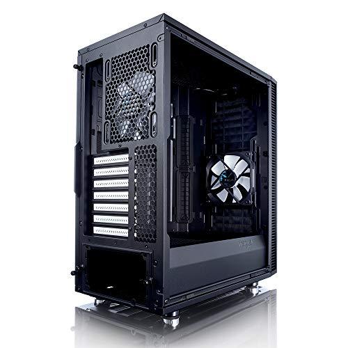 Fractal Design Define C ATX Mid-Tower Gaming Cabinet Case with Two Pre-Installed Dynamic X2 GP-12 Fans and Easy Clean Filters (FD-CA-DEF-C-BK), Black