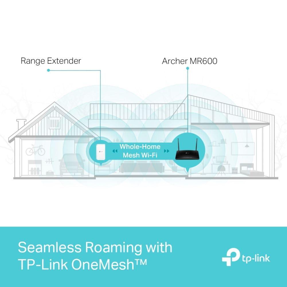 TP-Link Archer MR600 AC1200 Mbps 4G+ Cat6 Mobile Wi-Fi Router Dual Band Wireless WiFi, 4G/3G Network SIM Slot Unlocked, No Configuration Required, Support Guest Network & Parental Control, dual_band