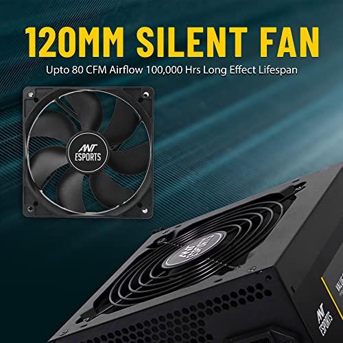 Ant Esports VS600L Non-Modular High Efficiency Gaming Power Supply/PSU with 1 x PCIe and 120mm Silent Fan