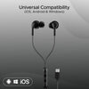 boAt Bassheads 100 C Wired Earphones with Type-C Jack, in-Line Microphone, in Ear, 10Mm Drivers, Signature Sound, Integrated Controls & Multi-Os Compatibility(Black)