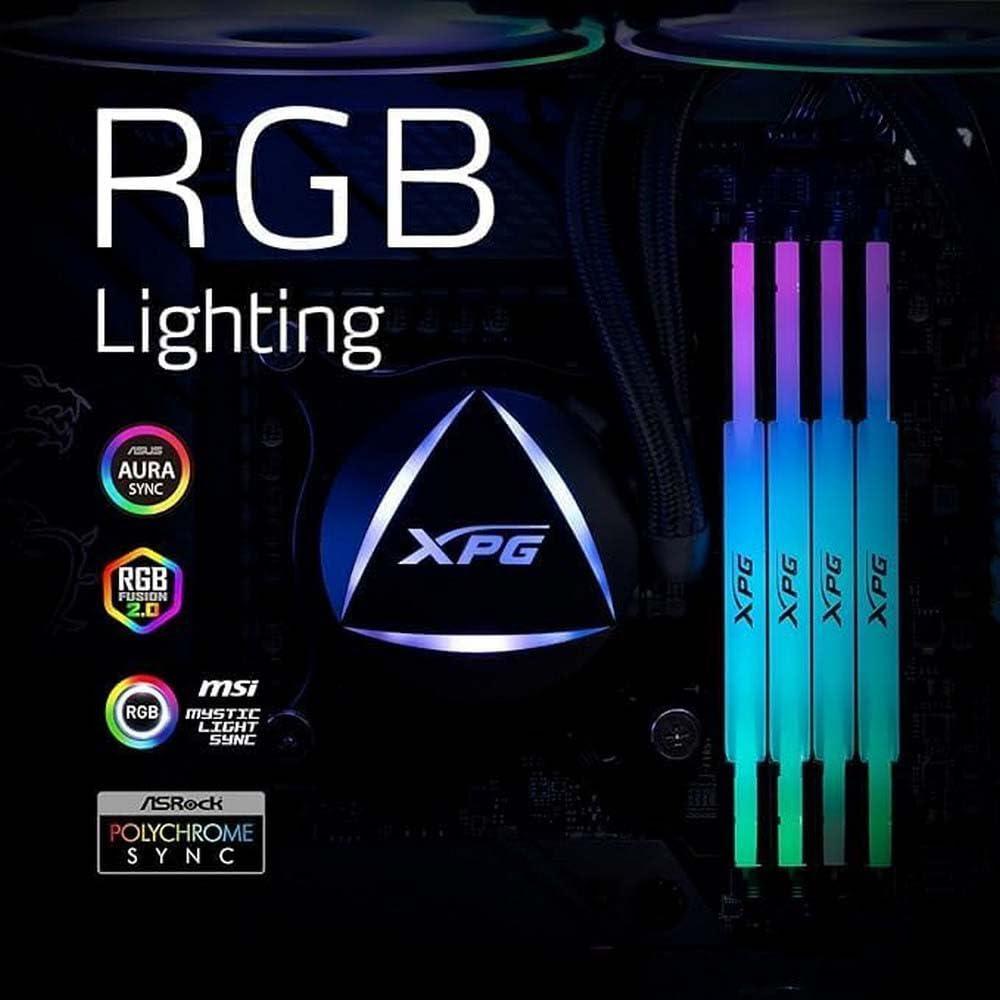 A-Data Xpg Lancer RGB 16Gb Ddr5 6000 Mhz Cl 30-40-40 1.35V Desktop Memory Ram - Ax5U6000C3016G-Clarbk