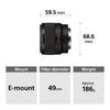 Sony E Mount FE 50mm F1.8 Full-Frame Lens (SEL50F18F) | Standard Prime | for Soft Bokeh