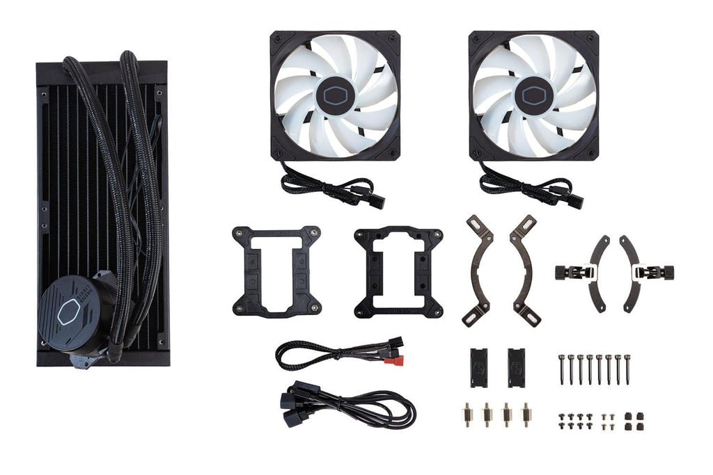 Cooler Master ML240L Core ARGB CPU Liquid Cooler - Black | Support Intel & AMD Processor - LGA1700, LGA1200, LGA1151, AM5, AM4 | Gen S Dual Chamber Pump | 240mm AIO | New Pressure Optimised Fans