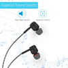 Portronics Conch Gama in-Ear Wired Earphone, 1.2m Tangle Free Cable, in-Line Mic, Noise Isolation 3.5mm Aux Port and High Bass(Black)