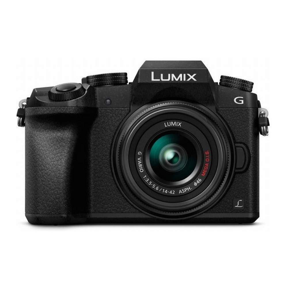 PANASONIC LUMIX G7 4K Mirrorless Camera with 14-42mm MEGA O.I.S. Lens, 16 Megapixels, 3 Inch Touch LCD, DMC-G7KK (USA BLACK)