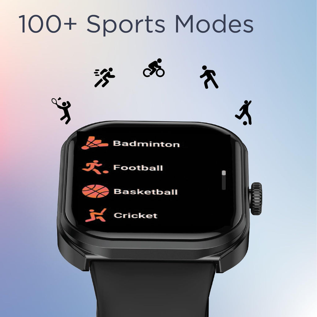 Fastrack Limitless FS2+ Smartwatch|2.01" UltraVU Display|Functional Crown|SingleSync BT Calling|Nitro Fast Charging|110+ Sports Modes|200+ Watchfaces|Upto 7 Day Battery| AI Voice Assitant