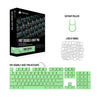 Corsair PBT Double-Shot PRO Keycap Mod Kit – Double-Shot PBT Keycaps – Mint Green – Standard Bottom Row – Textured Surface – 1.5mm-Thick Walls – O-Ring Dampeners (CH-9911080-NA)