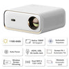 WANBO X5 Full HD Native 1080P 4K HDR, 1100 ANSI | Projector for Home Android 9.0 Quad Core CPU (1GB +16GB) | Fully Automatic | 10W Speaker | WiFi 6, Dual BT (in-Out) | HDMI ARC | Outdoor Cinema