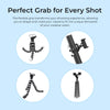 DIGITEK® (DTR 250 GT) 24cm Flexible Gorilla Mini Tripod with Phone Holder & Pan Head, 10 Sections Adjustment, 24cm Max Height, Cutting Edge Design, Reliable Grip, for Smartphones & Action Cameras