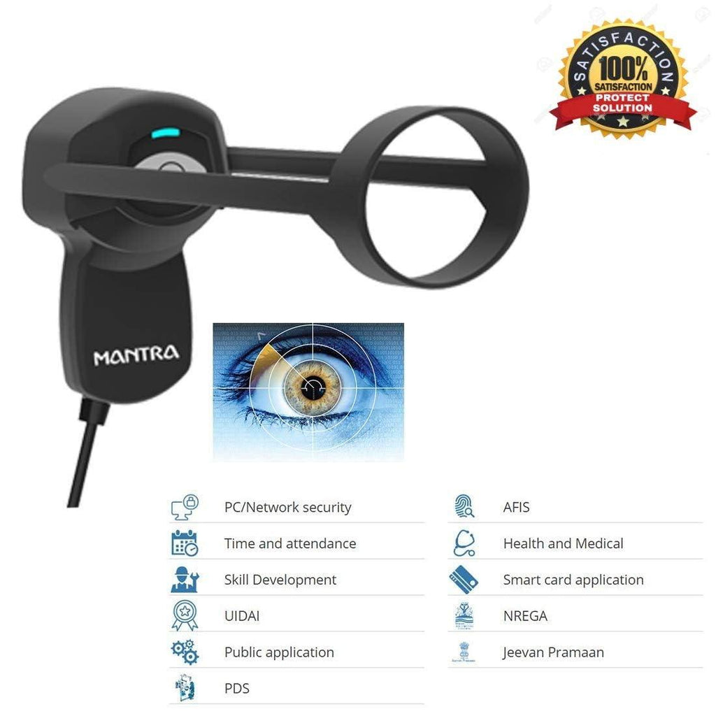 Mantra MIS100V2 Single IRIS Scanner Corded Portable Scanner with RD Service