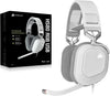 Corsair HS80 RGB USB Premium Gaming Wired On Ear Headset with Dolby Audio 7.1 Surround Sound (Broadcast-Grade Omni-Directional Microphone, Memory Foam Earpads, High-Fidelity Sound) White