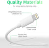 Iphone Lightning 20W Fast Charging Cable For Iphone Charger Compatible For Apple Iphone 11, 12, 13, 14 Series (20W Only Cable) White